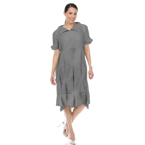 Modern Pleated Midi Dress - DR1068